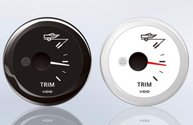 vdo marine navigation instruments - ViewLine vdo trim gauges